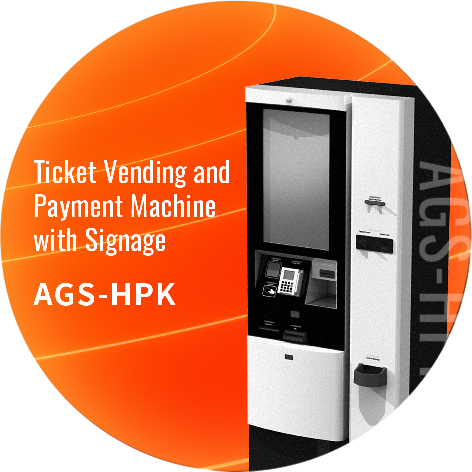 ARUNAS Ticket Vending and Payment Machine with Signage AGS-HPK